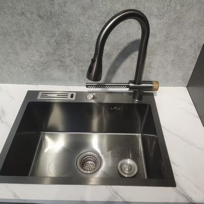 Dobra cena Ręcznie wykonany zlew kuchenny ze stali nierdzewnej z dwuetapową zintegrowaną konstrukcją i stali nierdzewnej klasy żywnościowej 304/316 w Internecie