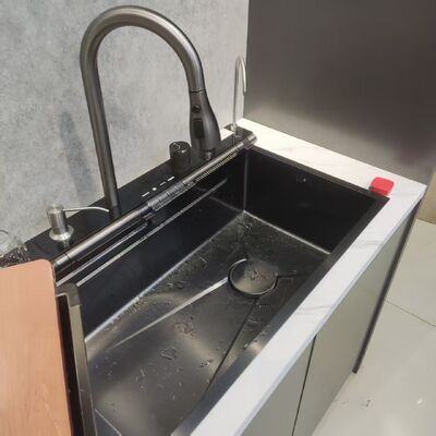 Dobra cena Precyzyjnie obrabiany CNC odporny na ciepło zlewozmywak kuchenny ze stali nierdzewnej 316L o głębokości komory 250-300 mm i grubości panelu 1,2-1,5 mm w Internecie