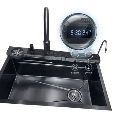 Dobra cena 32 Inch PVD Gunmetal Undermount Single Bowl Kitchen Sink 16 Gauge with Cutting Board w Internecie
