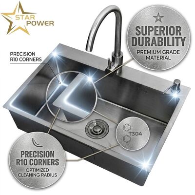 Dobra cena 15 Inch Round Undermount Bar Sink SUS304 20 Gauge Stainless Steel with Basket Strainer w Internecie