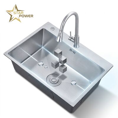 Dobra cena 24 Inch Undermount Single Bowl Kitchen Sink SUS304 18 Gauge with Nano Coating w Internecie
