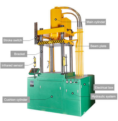 Prasa hydrauliczna do naczyń kuchennych, maszyna do produkcji naczyń stalowych 220 V