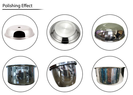 Automatyczny CNC Metalowe naczynia kuchenne Szlifowanie maszyny polerowania dla aluminium Pans ze stali nierdzewnej Polerowanie maszyny