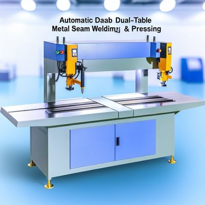 Automatyczna maszyna do spawania i tłoczenia metalowych szwów z podwójnym stołem