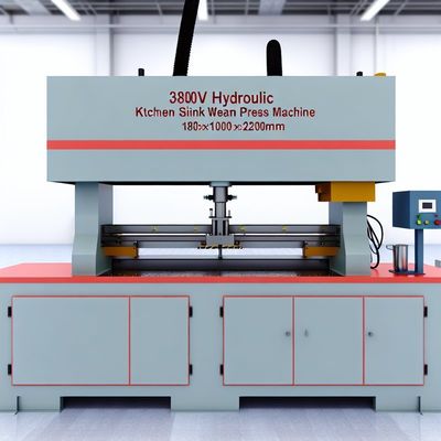 Hydrauliczna prasa do zgrzewania szwów zlewozmywaków kuchennych 380V 1800x1000x2100mm