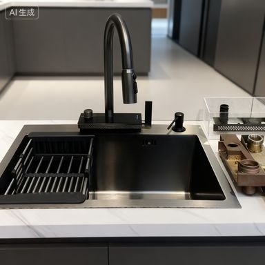 Dobra cena Podmontacja i górna montaż Kompatybilny prysznic kuchni ze stali nierdzewnej 900 mm × 550 mm z zintegrowanym kranem i 1 roczną gwarancją. Dostępna niestandardowa głębokość zlewu. Dostępna niestandardowa miara stalowa. w Internecie
