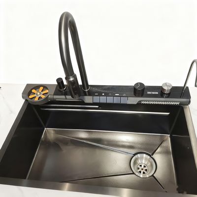 800 mm podwójny miski z stali nierdzewnej zlew kuchenny zestaw z wysokiej łuku kran do nowoczesnych kuchni