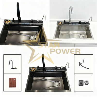 Ręcznie robiony, bardzo gruby zlewozmywak kuchenny ze stali nierdzewnej 304/316 o grubości 4,0 mm