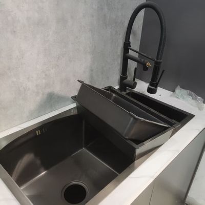 Dobra cena Ręcznie wykonana Bionic Lotus Leaf Effect Nano Oleophobic Single/Double Bowl Sink w Internecie
