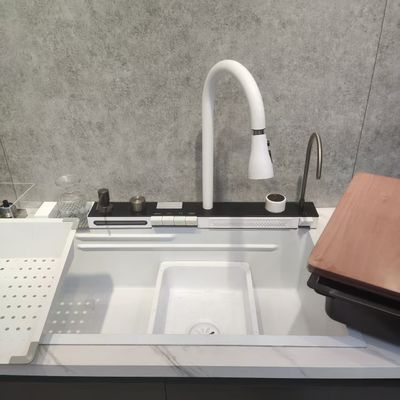 Ręcznie wykonana Bionic Lotus Leaf Effect Nano Oleophobic Single/Double Bowl Sink