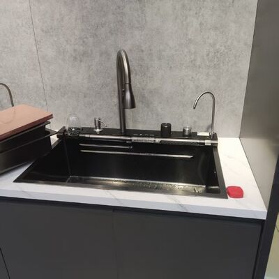 Precyzyjnie obrabiany CNC odporny na ciepło zlewozmywak kuchenny ze stali nierdzewnej 316L o głębokości komory 250-300 mm i grubości panelu 1,2-1,5 mm