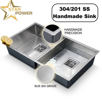 Dobra cena Podmontowy zlew kuchenny SUS304 Stainless Steel Single Bowl Kuchenny zlew chromowany Podmontowy 700mm 10-calowy dodatkowo głęboki zlew dostępny w Internecie