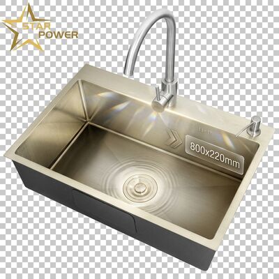Dobra cena Zlewozmywak kuchenny podblatowy z chromowanego stali nierdzewnej 316, 800 mm x 220 mm, pojedyncza komora w Internecie