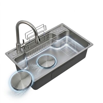Dobra cena Farmhouse 33x22 Apron Front Kitchen Sink SUS304 Handmade Single Bowl 16 Gauge Deep Basin w Internecie