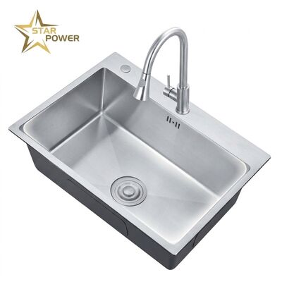Dobra cena Nano 25x22 Drop-In Kitchen Sink SUS304 Antibacterial Single Bowl 18 Gauge w Internecie
