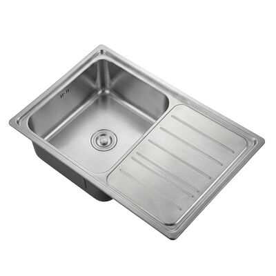 Dobra cena Workstation 30x18 Kitchen Sink SUS304 16 Gauge Single Bowl with Drainboard w Internecie