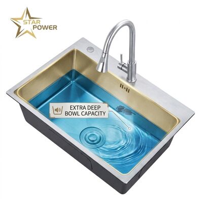 Dobra cena 20 Inch Bar Prep Undermount Single Bowl Kitchen Sink 18 Gauge Nano Black Coating w Internecie