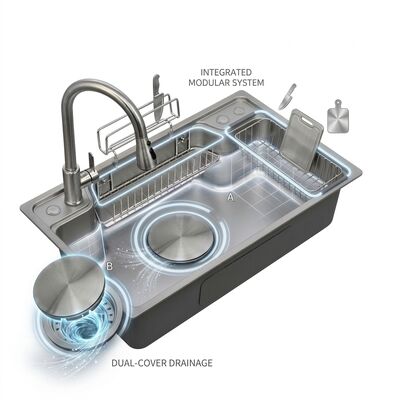 Dobra cena 30 Inch Farmhouse Apron Front Double Bowl Kitchen Sink 16 Gauge with Grids w Internecie