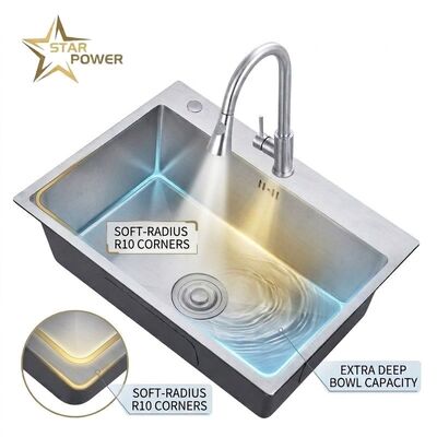 Dobra cena 25 Inch Laundry Utility Sink SUS304 20 Gauge Deep Basin with Faucet Assembly w Internecie